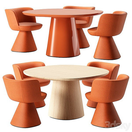 Pro 3DSky - B&B Italia Dining Set