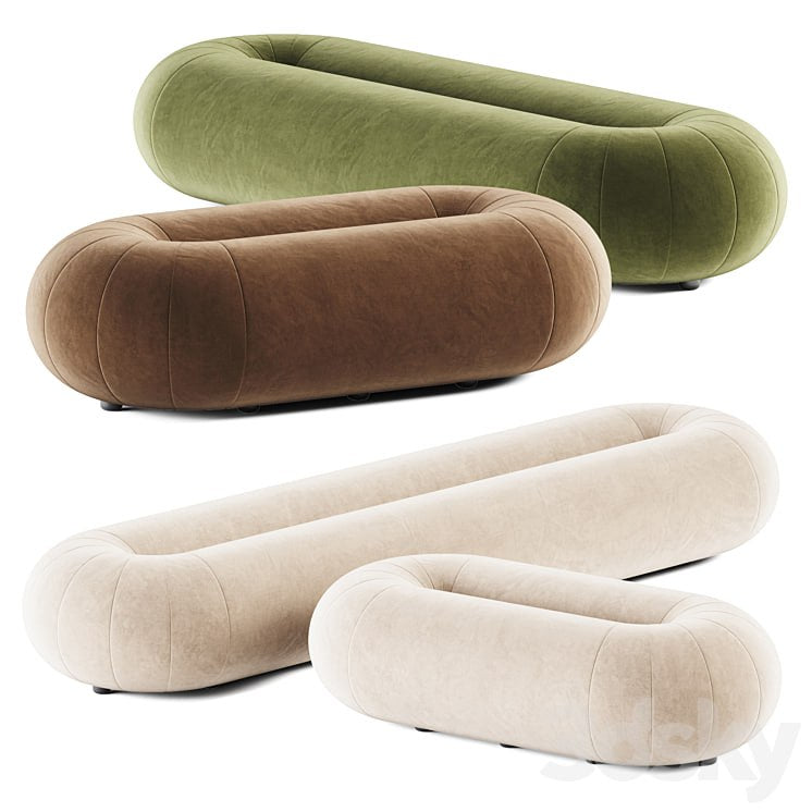 Pro 3DSky - Loop Oval Pouf by Sancal